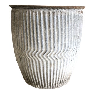 Antique European Zinc Dolly Planter For Sale