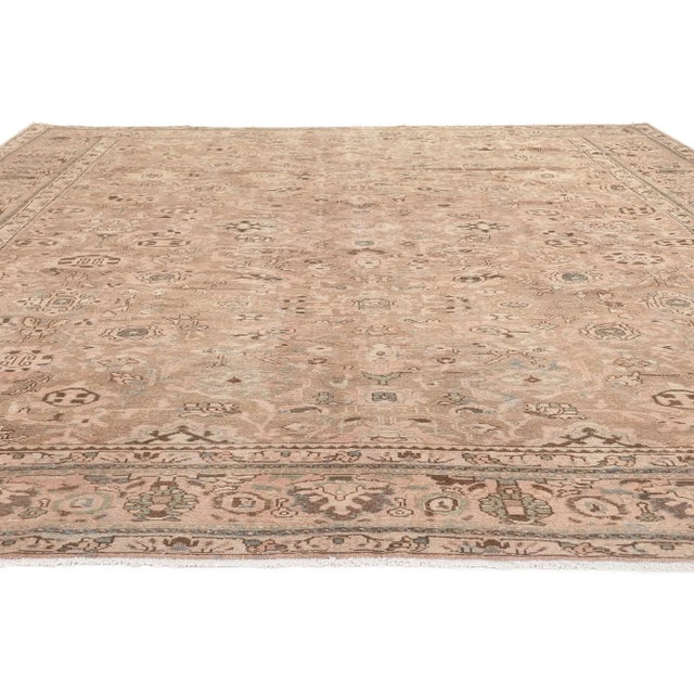 Contemporary Mid 20th Century Vintage Persian Malayer Rug -09'03 X 12'02 For Sale - Image 3 of 9
