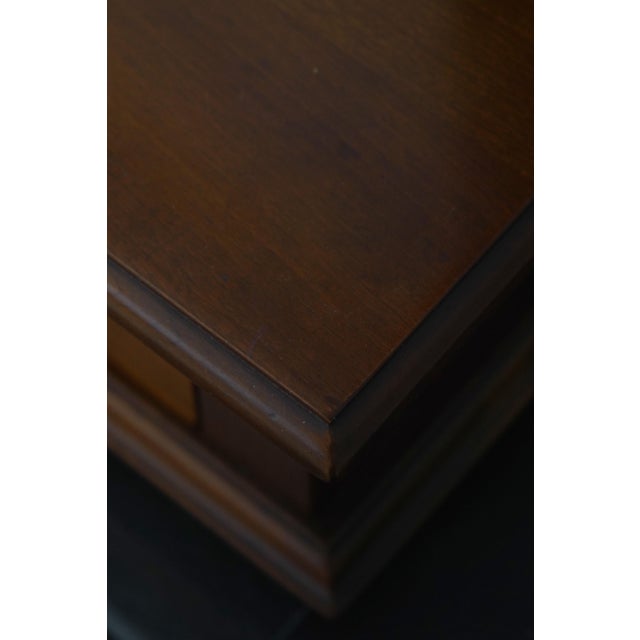 1960s Stickley Cherry Valley 1 Drawer Shaving Mirror For Sale - Image 9 of 15