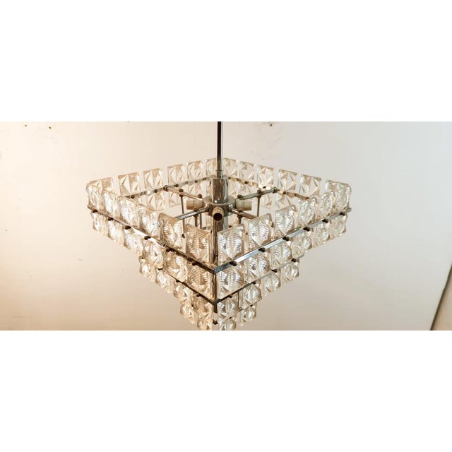 Square Glass Ceiling Light For Sale - Image 4 of 17