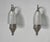 Léon Hugue A wonderful pair of French 1930 art deco wall sconces made by the Paris based company of Léon Hugue, Nickel...