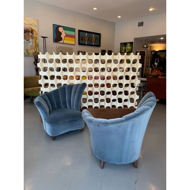 Hollywood glamour, restored. ❤️✨ These asymmetrical Art Deco style chairs are the ultimate statement. Featuring a...