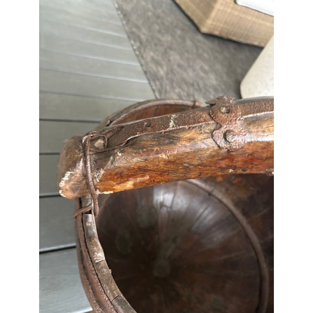Wood 19th Century Chinese Well Bucket on Later Stand For Sale - Image 7 of 12