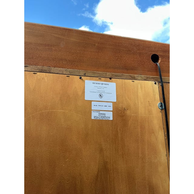 Vintage Hickory White Arched Etagere For Sale - Image 9 of 12