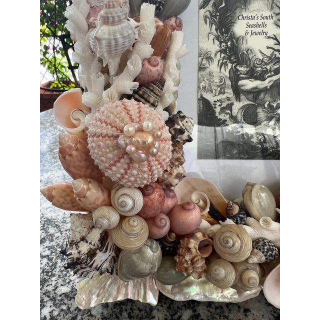 Enchanting Christa's South Seashell Frame for a 5"w. x 7"h. photograph with an outside dimension of 10"w. x 12.5"h. -...