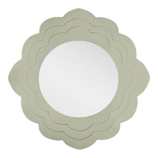 Fleur Home Audubon Magnolia Circle Mirror in Mizzle, 48x48 For Sale