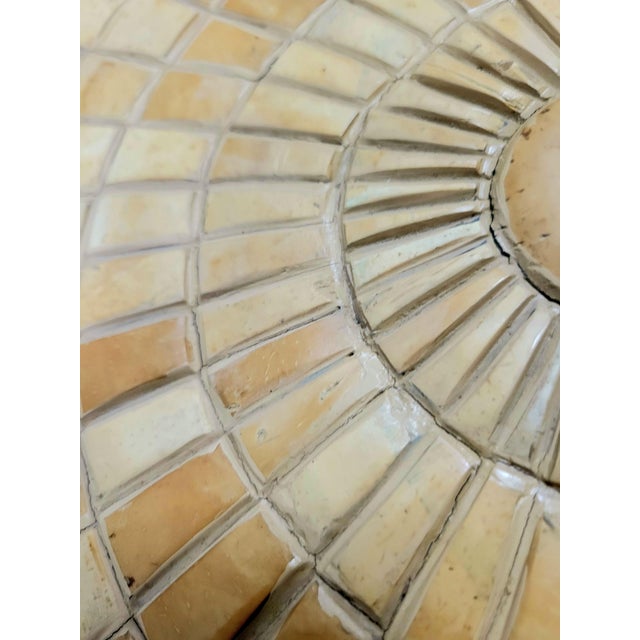 Maitland - Smith Vintage Maitland Smith Tesselated Tile Encrusted Round Side Occasional Table For Sale - Image 4 of 12