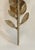 This Emmeline sconce from Made Goods has a delicate leaf and branch designed. The finish is a electroplated antique brass...