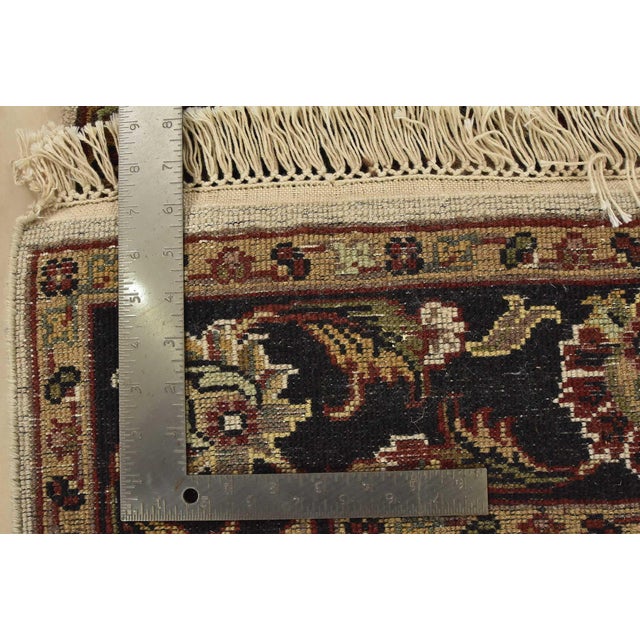 Agra Runner 3’11” X 11’11” Ivory Wool Traditional Hand-Knotted Oriental Rug For Sale - Image 13 of 13
