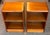 Wood Pair of Mid Century Modern Teak Nightstands W/ Open Shelving c.1960 For Sale - Image 7 of 8