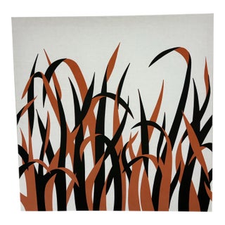 Victor Langer Graphilia Printed Canvas Panel, Circa 1973 For Sale