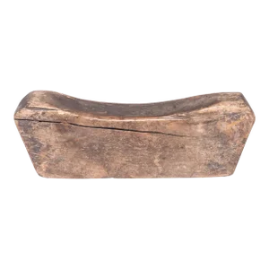 Provincial Chinese Wooden Headrest, circa 1850