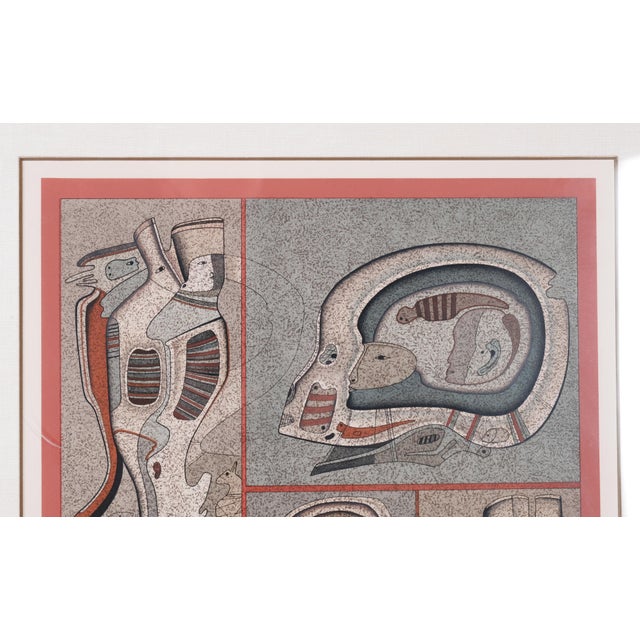 Wood 1977 Mihail Chemiakin "Philosophy of the Sea #1" Artist Hand Signed and Numbered Limited Edition Ea / Artist Proof Framed & Matted Lithograph For Sale - Image 7 of 11