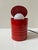 Metal 1980s Vrieland Vintage Tin Can Lamp Red For Sale - Image 7 of 14