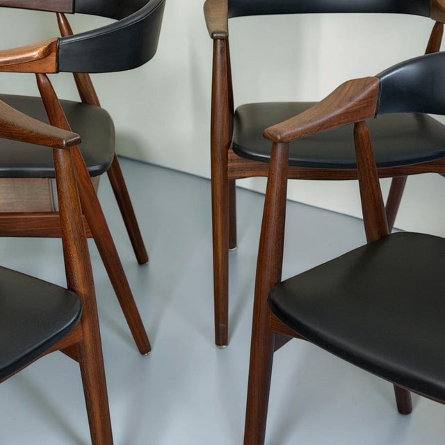 Wood Vintage Danish Dining Chairs by Thomas Harlev, 1960s, Set of 4 For Sale - Image 7 of 10
