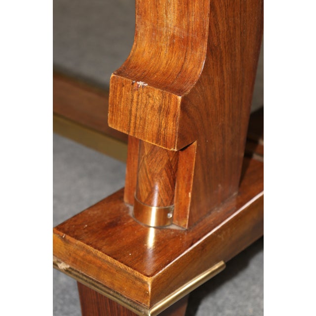 French Art Deco Bronze Mounted Dining Table Attributed to Jules Leleu For Sale - Image 16 of 16
