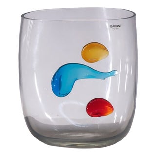 Postmodern Murano Glass Vase from Alfredo Barbini, 1990s For Sale