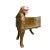 This striking vintage wooden bench is masterfully carved in the form of a Tiger, complete with a sculpted head and tail,...