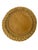 Brown Vintage French Wave Edge Wicker Sunburst Convex Mirror, Mid-Century For Sale - Image 8 of 9