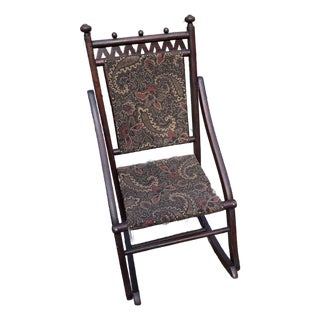 Antique Eastlake Folding Rocking Chair For Sale