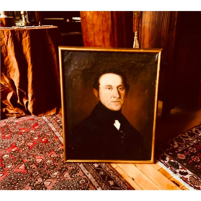 Mid-19th Century American Oil Portrait of a Gentleman, Nantucket Estate For Sale - Image 6 of 15