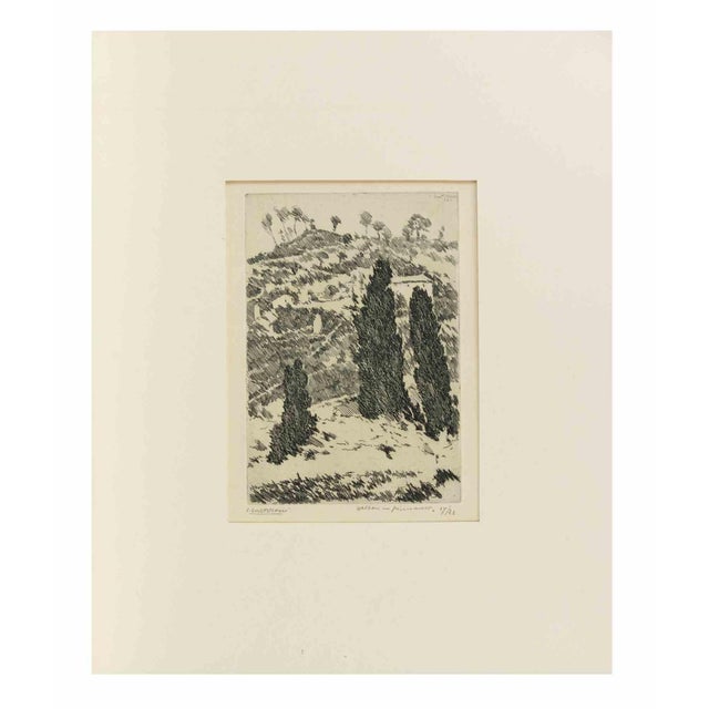 Etching on paper. Hand Signed and numbered. Edition of 23. Good conditions. Very fresh printing line. Catalogue Neri Pozza...