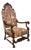Renaissance Style Unicorn and Lion Head Hall Throne Chair Circa 1900 For Sale