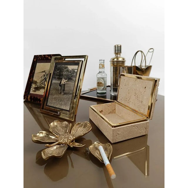 1970s Rectangular Carved Travertine Box in the style of Fratelli Mannelli, Italy, 1970s For Sale - Image 5 of 13