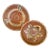 Vintage Terra Cotta Hungarian Earthenware Bowls- Set of 2 For Sale