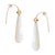Metal Mother of Pearl Raindrop Earrings, Pair For Sale - Image 7 of 7