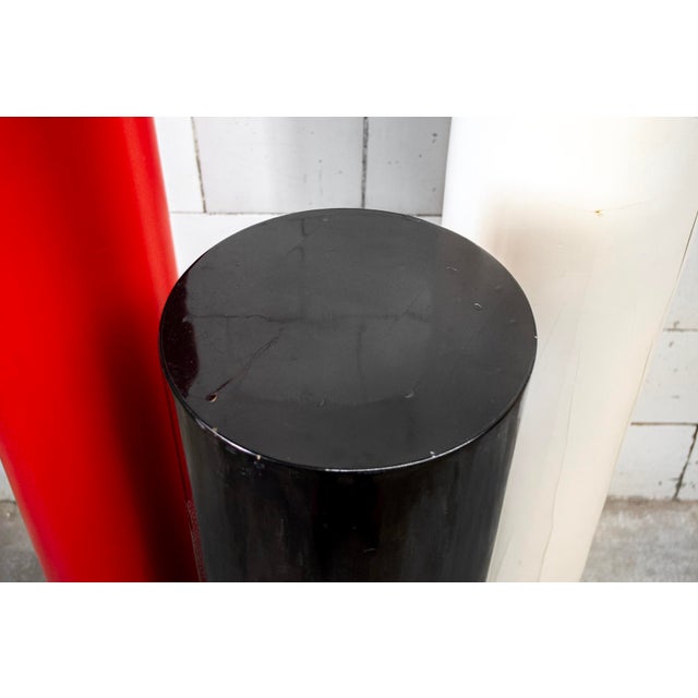 Vintage Italian Three Wooden Columns, 1960s, Set of 3 For Sale - Image 4 of 6