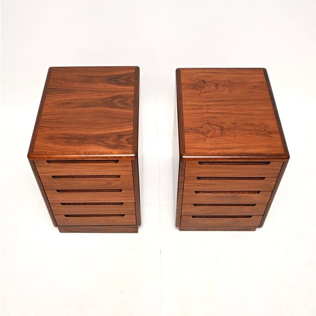 Wood Danish Bedside Chests, 1960, Set of 2 For Sale - Image 7 of 11