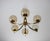 Vintage Chandelier in Brass, Aluminium and Glass, 1970s For Sale - Image 4 of 12
