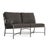 Brown Jordan Venetian Left Arm Loveseat, Mica frame with Fusion Charcoal fabric For Sale - Image 12 of 12