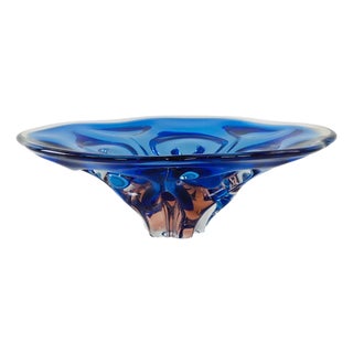 Vintage Danish Cobalt Bowl, 1970s For Sale