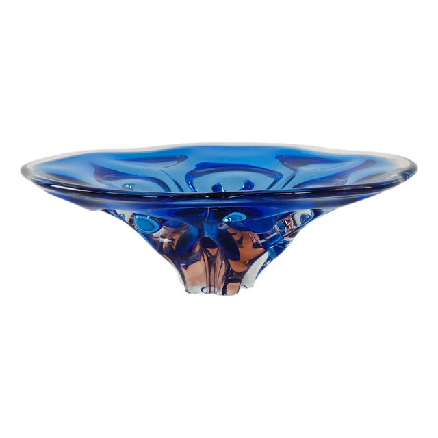 Vintage Danish Cobalt Bowl, 1970s For Sale