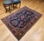 Persian Antique Mahajiran Sarouk Area Rug, Hand-Knotted Wool, Allover Floral Pattern, Navy & Red, 4x6 For Sale - Image 3 of 14