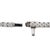 Early 21st Century Unisex 14k White Gold 4-Prong 17.70ctw Lab Grown Diamond Tennis Chain Necklace For Sale - Image 5 of 8