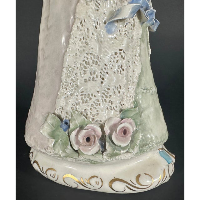 Pink Cordey China Co. Porcelain French Figure, #5061, Circa 1940's For Sale - Image 8 of 9