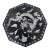 Black Lacquered Decorative Box Featuring an Intricate Mother-of-Pearl Inlay For Sale