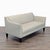 This Shenandoah Furniture loveseat features a clean, modern design with a neutral beige fabric that fits any space. It...