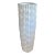 Contemporary White Lacquer Ripple Floor Vase For Sale