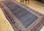 19th Century Persian Kurdish Gallery Rug, Hand-Knotted Wool, Allover Paisley Pattern, Navy & Terracotta, 6' X 15' For Sale In Chicago - Image 6 of 18