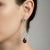 Not Yet Made - Made To Order Art Deco Style Garnet and Colorless Topaz Drop Earrings Silver, Gold, A Pair For Sale - Image 5 of 5