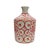 This handcrafted ceramic vessel features a vibrant red floral motif inspired by Mediterranean artistry. The intricate...