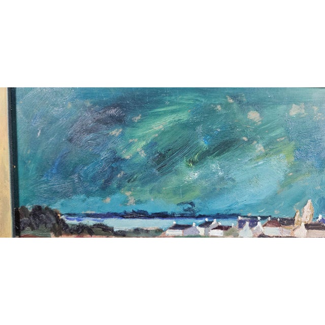 T. Brice, Breton Landscape, 1970s, Oil on Panel, Framed For Sale - Image 4 of 8