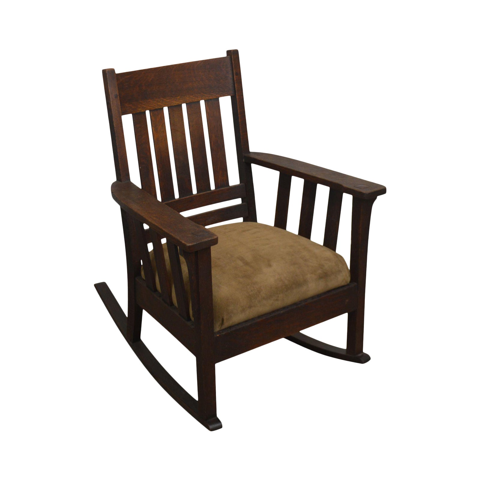 Stickley Attributed Antique Mission Oak Rocker Chairish