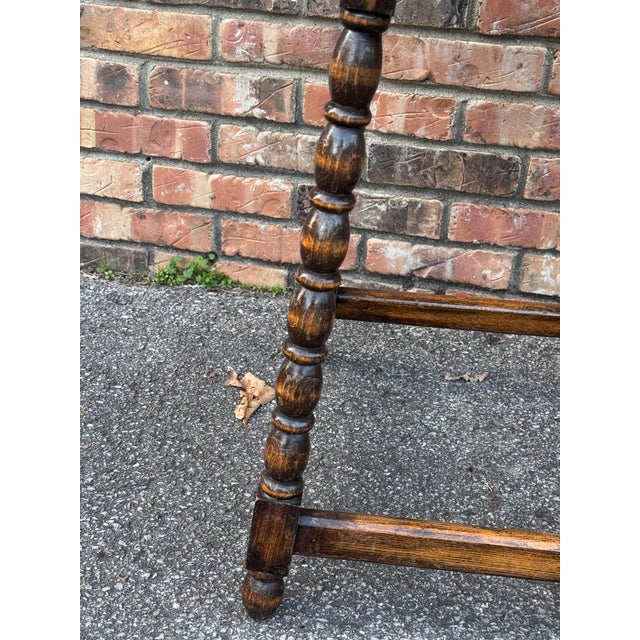 19th Century English Bobbin Twist Side Table For Sale - Image 4 of 9