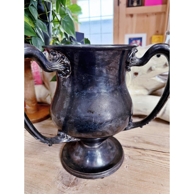 Silver 1912 Silver Plated Newspaper Publishing Trophy For Sale - Image 8 of 9
