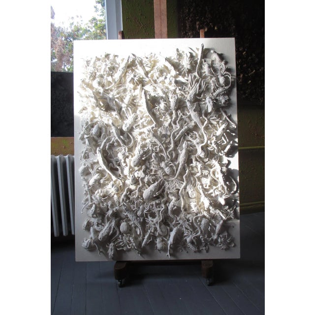 Contemporary Mixed-Media Natural Palette Relief Painting by Diane Grant - Piece For Sale - Image 9 of 12